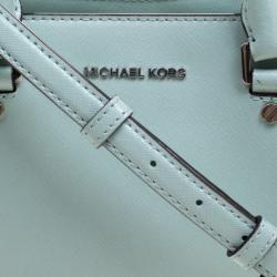Pre Owned  Michael Kors Mint Leather Savannah Crossbody Bag
