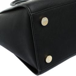 Pre Owned حقيبة يد مايكل كورس سيلما متوسطة جلد سافيانو سوداء