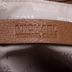 Michael Kors Brown Leather Charm Tassel Hobo