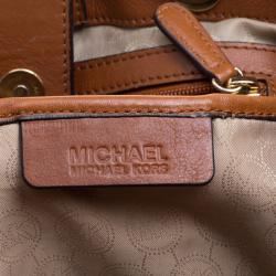 Pre Owned Michael Kors Off White Canvas Cynthia Tote