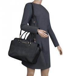Pre Owned Michael Kors Black Saffiano Leather Medium Selma Tote