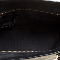 Pre Owned Michael Kors Black Saffiano Leather Medium Selma Tote