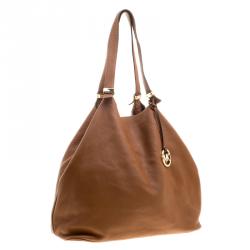 مملوكة مسبقًا Michael Kors Cognac Leather Shopper Tote