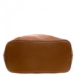 مملوكة مسبقًا Michael Kors Cognac Leather Shopper Tote