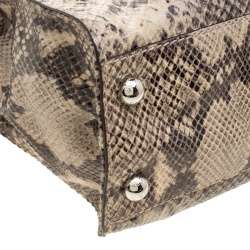 Pre Owned حقيبة مايكل كورس هاميلتون جلد بنفسجي