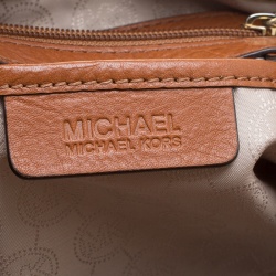 Pre Owned Michael Michael Kors Brown Signature Coated Canvas Cynthia Tote