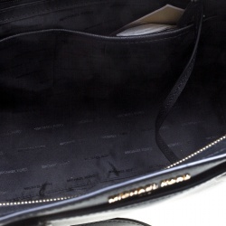 Pre Owned Michael Kors Black Leather Dee Dee Convertible Tote