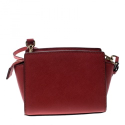 مملوكة مسبقًا حقيبة كروس مايكل كورس ميني سيلما جلد سافيانو أزرق داكن