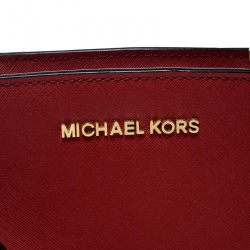 مملوكة مسبقًا حقيبة كروس مايكل كورس ميني سيلما جلد سافيانو أزرق داكن