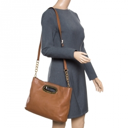 مملوكة مسبقًا Michael Kors Brown Leather Berkley Shoulder Bag