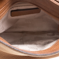 Pre Owned Michael Michael Kors Brown Leather Crossbody Bag