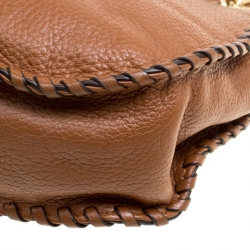 Pre Owned Michael Michael Kors Brown Leather Crossbody Bag