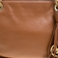 Pre Owned Michael Michael Kors Brown Leather Crossbody Bag