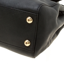 Pre Owned Michael Michael Kors Blue Leather Hamilton Tote