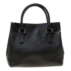 Pre Owned Michael Michael Kors Blue Leather Hamilton Tote