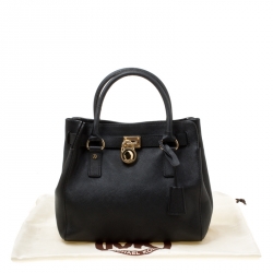 Pre Owned Michael Michael Kors Blue Leather Hamilton Tote