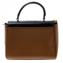 Pre Owned Michael Kors Tri Color Leather Medium Mindy Satchel