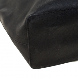 Pre Owned حقيبة يد مايكل كورس شوبر جلد سافيانو سوداء