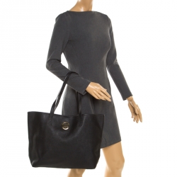 Pre Owned حقيبة يد مايكل كورس شوبر جلد سافيانو سوداء