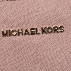 Pre Owned حقيبة كروس مايكل كورس جيت سيت جلد بيج