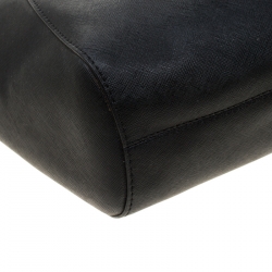 مملوكة مسبقًا Michael Michael Kors Black Leather Jet Set Travel Chain Shoulder Bag