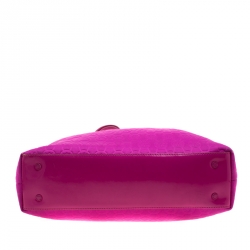 Pre Owned حقيبة مايكل كورس نيوبرين جيت سيت جلد برتقالي منقوش