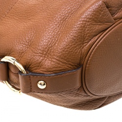 Pre Owned Michael Kors Brown Leather Fulton Hobo 