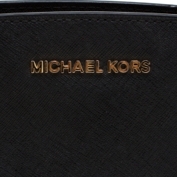 Pre Owned حقيبة كروس مايكل كورس ميني سيلما جلد سوداء