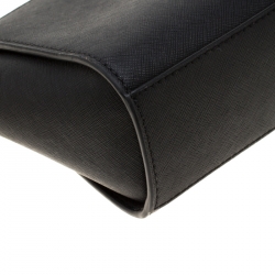 Pre Owned حقيبة كروس مايكل كورس ميني سيلما جلد سوداء