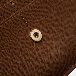 مملوكة مسبقًا Michael Kors Brown Leather Jet Set Travel Wallet