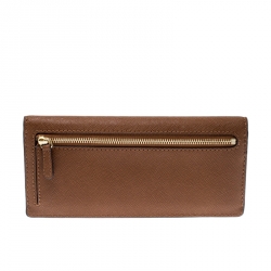 مملوكة مسبقًا Michael Kors Brown Leather Jet Set Travel Wallet