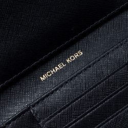 مملوكة مسبقًا محفظة مايكل كورس كومباكت جلد بغونيا زهور متعددة الألوان