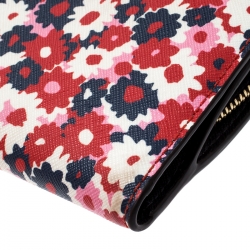 مملوكة مسبقًا محفظة مايكل كورس كومباكت جلد بغونيا زهور متعددة الألوان