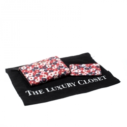 مملوكة مسبقًا محفظة مايكل كورس كومباكت جلد بغونيا زهور متعددة الألوان