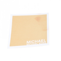 Pre Owned حقيبة يد مايكل كورس جيت سيت جلد سافيانو بيضاء/سوداء