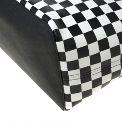 Pre Owned حقيبة يد مايكل كورس جيت سيت جلد سافيانو بيضاء/سوداء