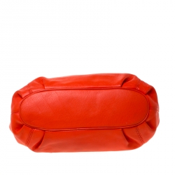 Pre Owned حقيبة كتف مايكل مايكل كورس رباط جلد برتقالي