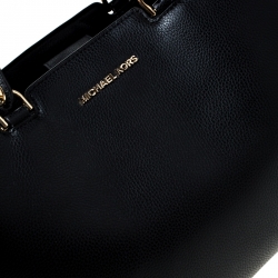 Pre Owned MICHAEL Michael Kors Black Leather Tote 