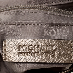 Pre Owned MICHAEL Michael Kors Metallic Gold Leather Top Handle Bag