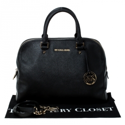 Pre Owned حقيبة مايكل مايكل كورس سيندي دوم جلد أسود