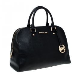 Pre Owned حقيبة مايكل مايكل كورس سيندي دوم جلد أسود