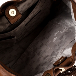 مملوكة مسبقًا MICHAEL Michael Kors Tan Leather Ring Tassel Tote