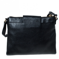 Pre Owned MICHAEL Michael Kors Black Leather Mini Crossbody Bag