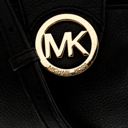 Pre Owned MICHAEL Michael Kors Black Leather Mini Crossbody Bag