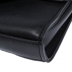 Michael Kors Black/Silver Signature Canvas and Python Embossed Leather Fanny Pack Belt Bag