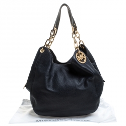 Pre Owned Michael Kors Navy Blue Leather Lillie Hobo 