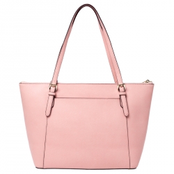 Pre Owned Michael Kors Pale Pink Leather Ciara Tote