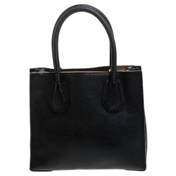 Pre Owned حقيبة يد مايكل كورس Mini Mercer جلد سوداء