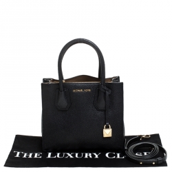 Pre Owned حقيبة يد مايكل كورس Mini Mercer جلد سوداء