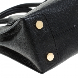 Pre Owned حقيبة يد مايكل كورس Mini Mercer جلد سوداء